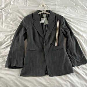 H&M - grey “pin-stripe” blazer - size: various sizes available